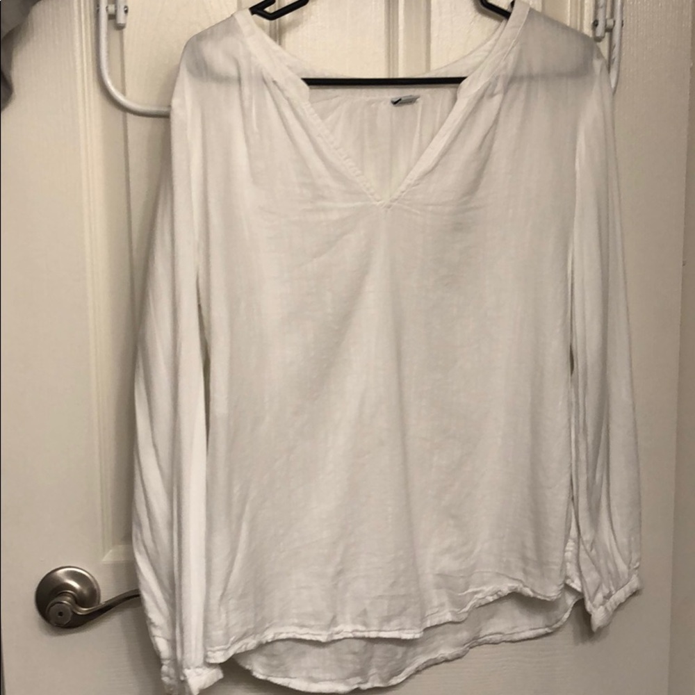Plain white blouse
